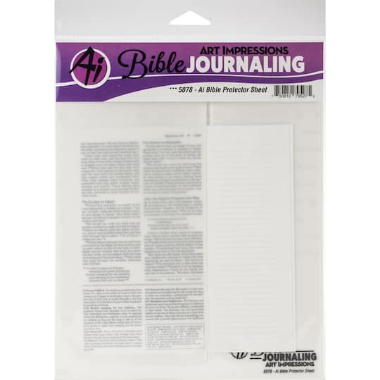 Art Impressions Clear Bible Journaling Protector Sheet